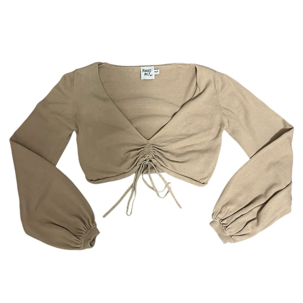 Baby Pink Cropped Princess Polly Shirt